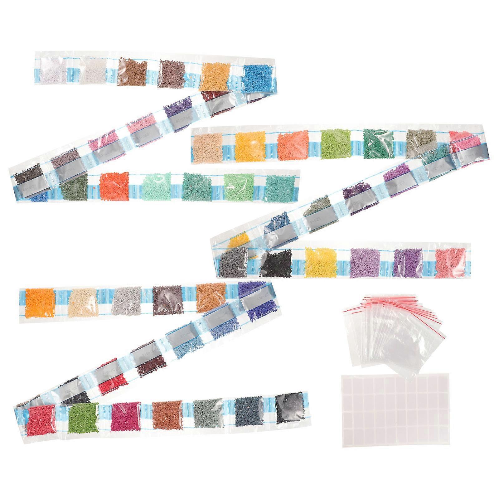 Colored Rhinestone Beads Painting Tool Cube for Diy Projects Assorted Color Waterproof 1 Set