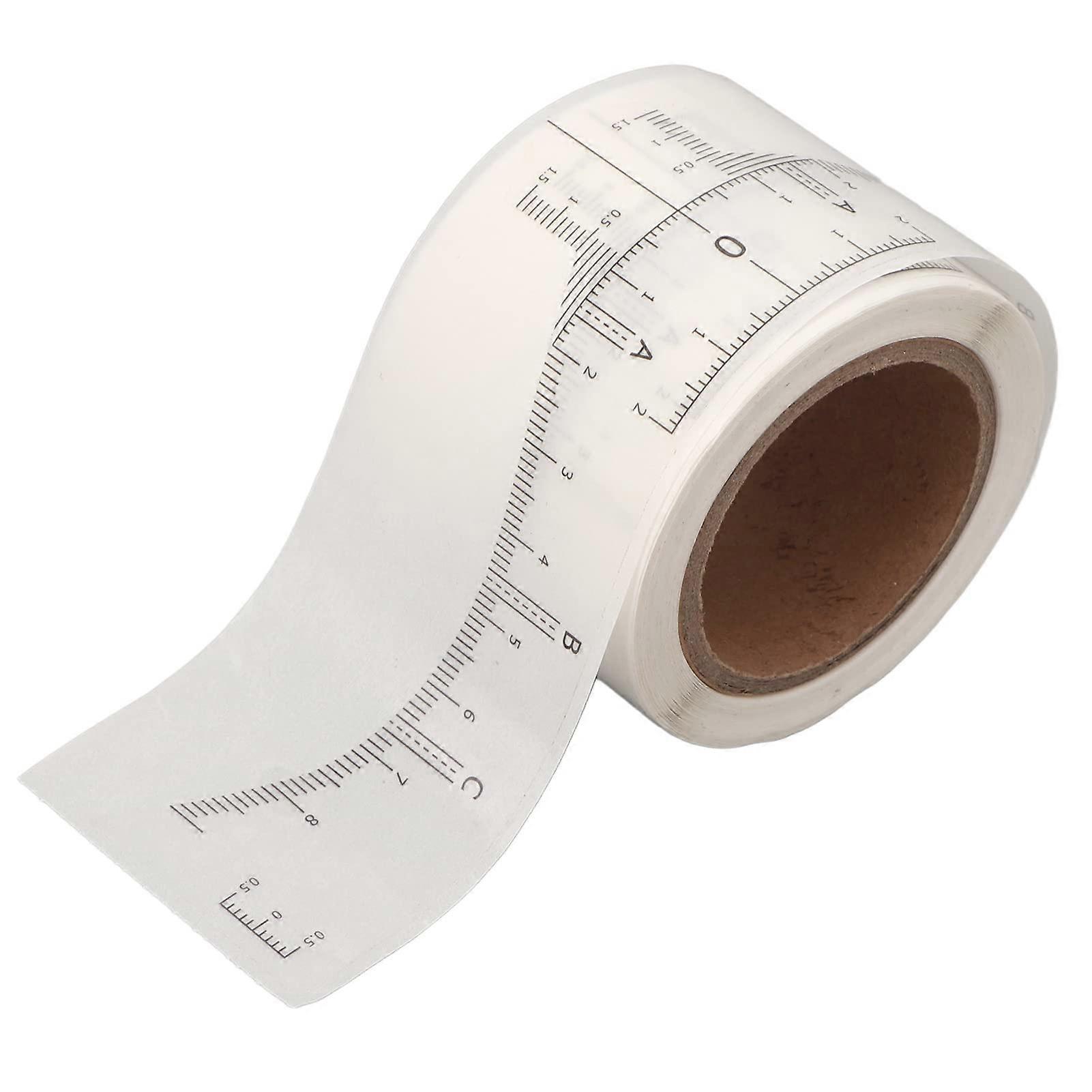 Eyebrow Ruler Sticker Roll for Precision Brow Mapping, Transparent Disposable Tool for Salon Tattoo