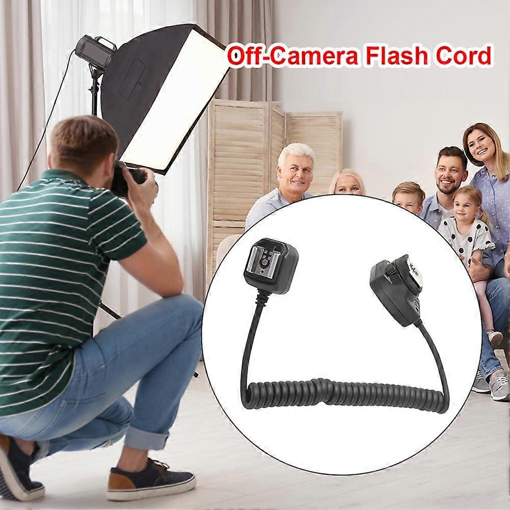2Pcs OC-E3 Off Camera Flash Camera Extension Cord Flash Sync Focus Cable Cord Remote Focus Cable for Flashlight Canon