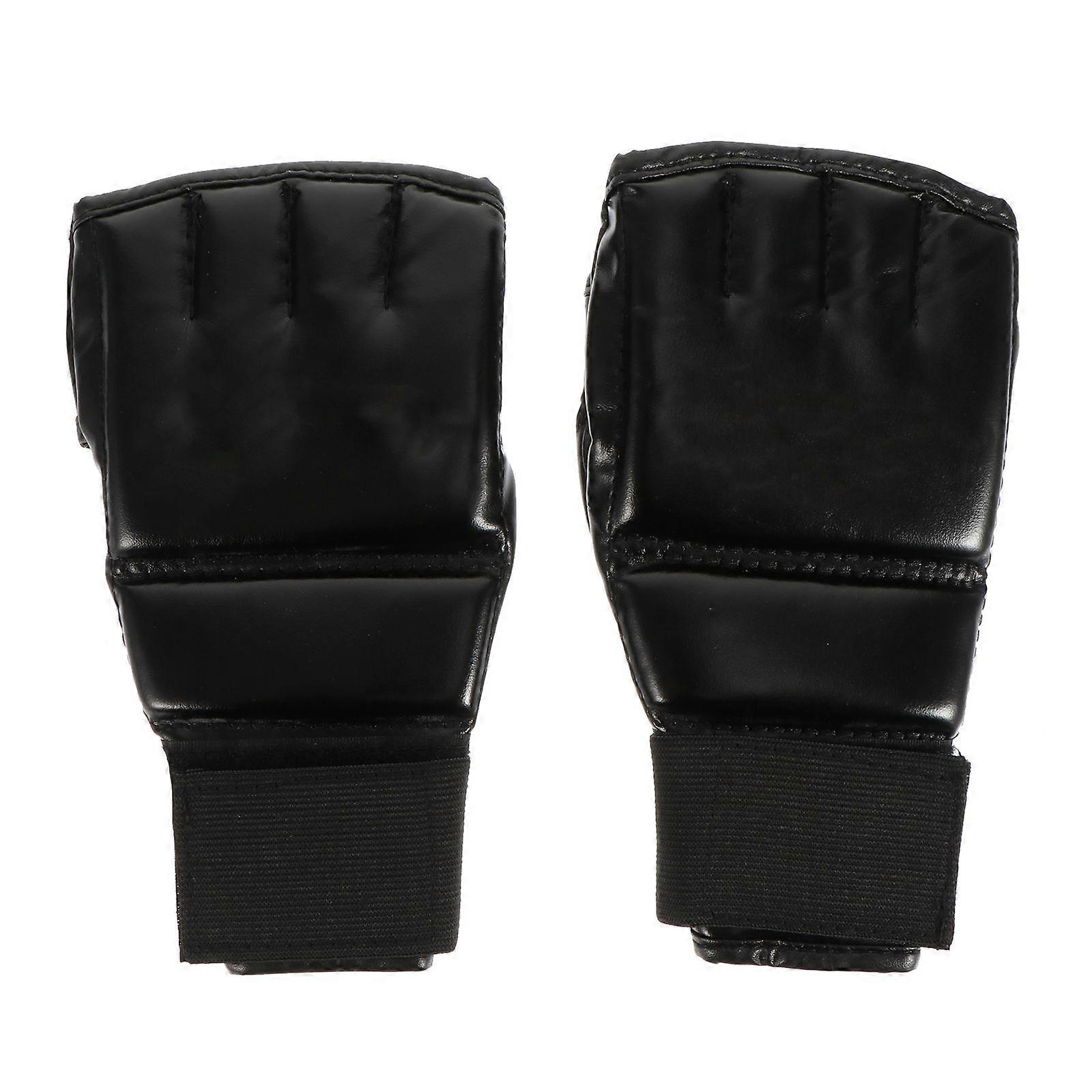 1 Paar Boxhandschuhe Training Sparring Handschuhe Halbfinger Boxhandschuhe