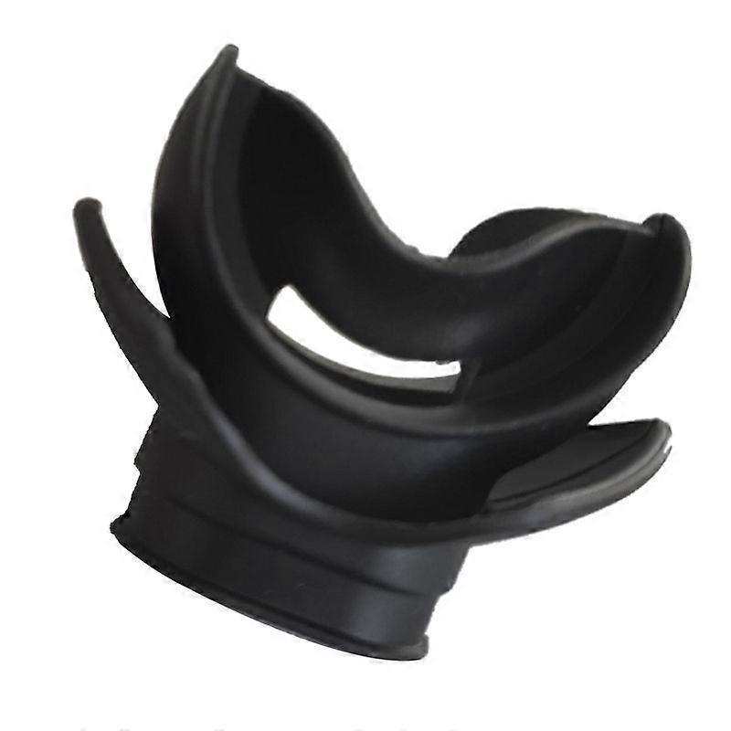 Moldable Silicone Diving Bite Mouthpiece Regulator Black