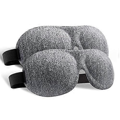 Sleep Mask 3D Contoured Eye Cups 100% Light Blocking Adjustable Comfortable for Travel and Naps