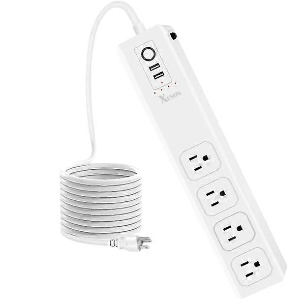 ZigBee Smart Power Strip with 4 Individually Controlled Outlets and 2 USB Ports, Alexa Compatible