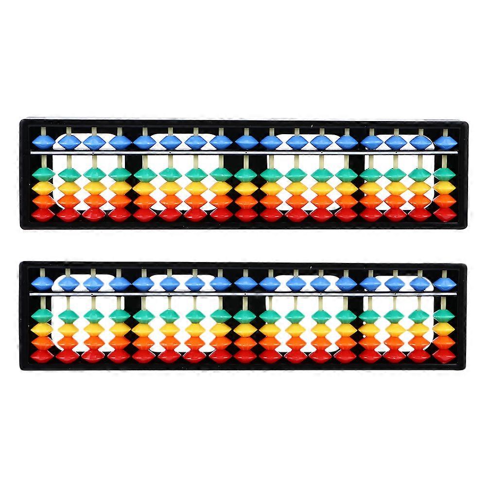 Abacus Plastic Abacus Counting Tool 2Pcs for Students with Assorted Color