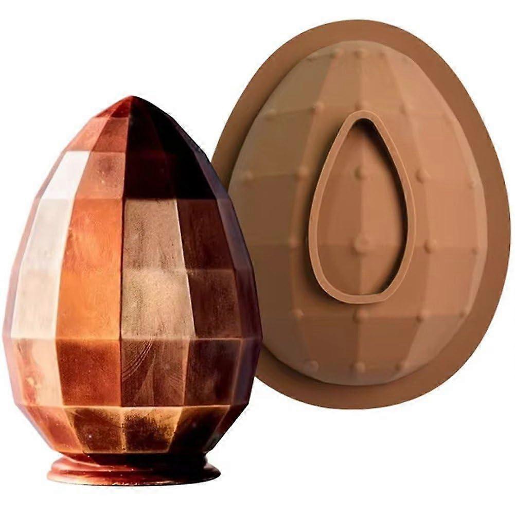 Easter Chocolate Mold Egg Shaped Silicone Candy Mold Nonstick Easy Release for Baking 7.09x5.71in
