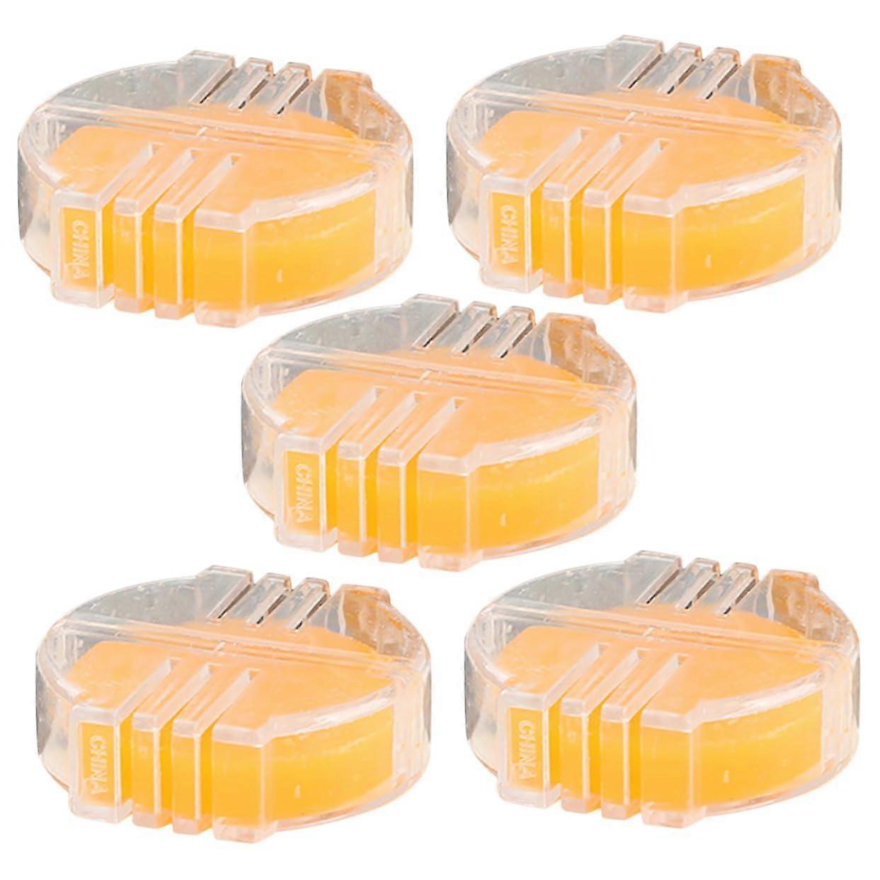 5pcs Beeswax Thread Conditioner for Hand Sewing and Embroidery Reduces Tangling Strengthens Thread Durable Plastic Case