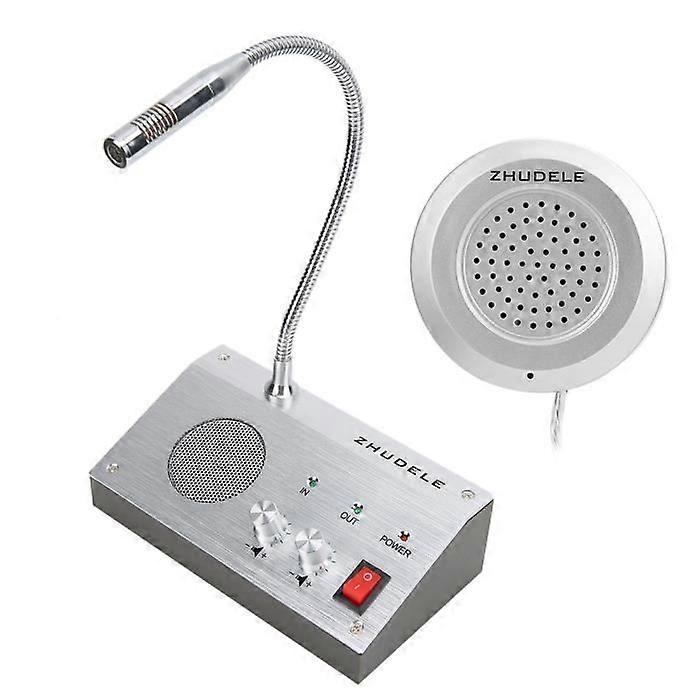 Two-Way Intercom with Speaker for Bank Teller - Office - Shop