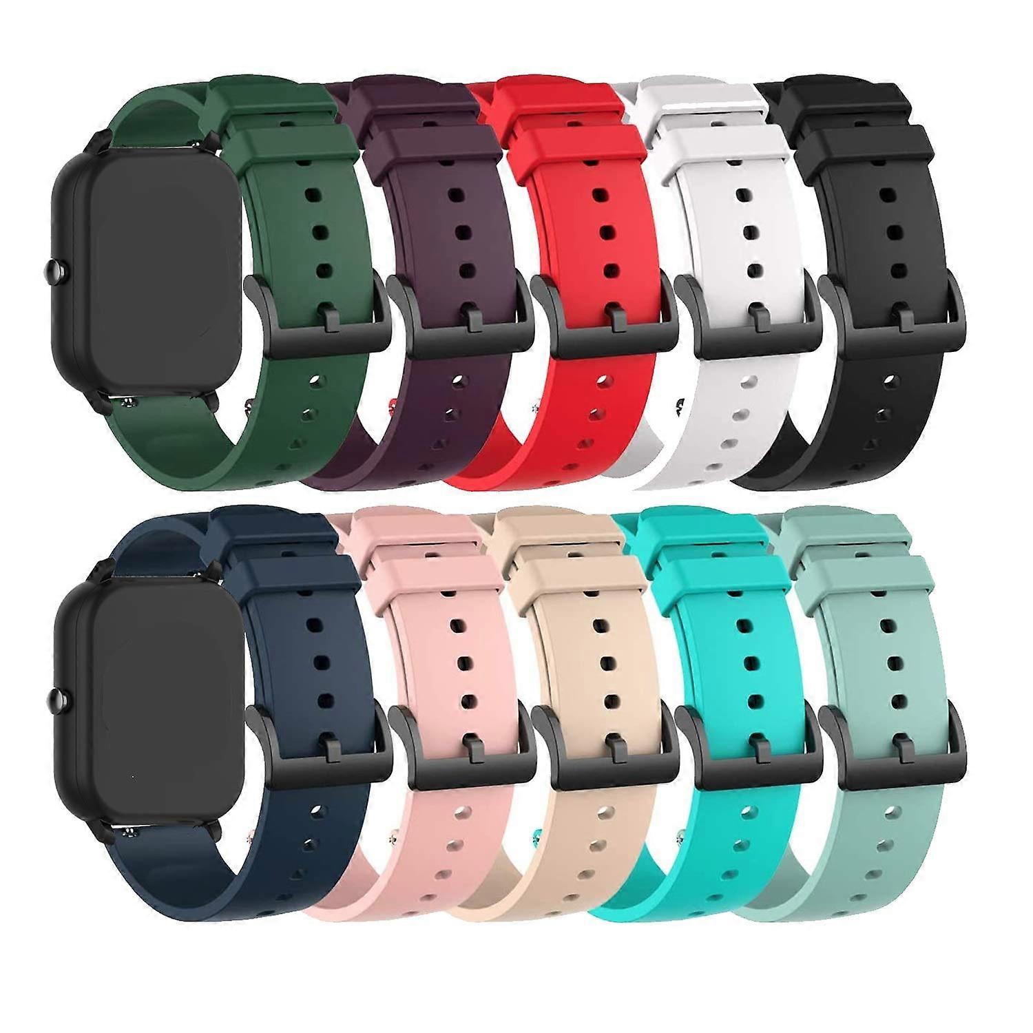 T59 Watch Bands Quick Release Adjustable Breathable Smartwatch Replacement Straps 10Pack