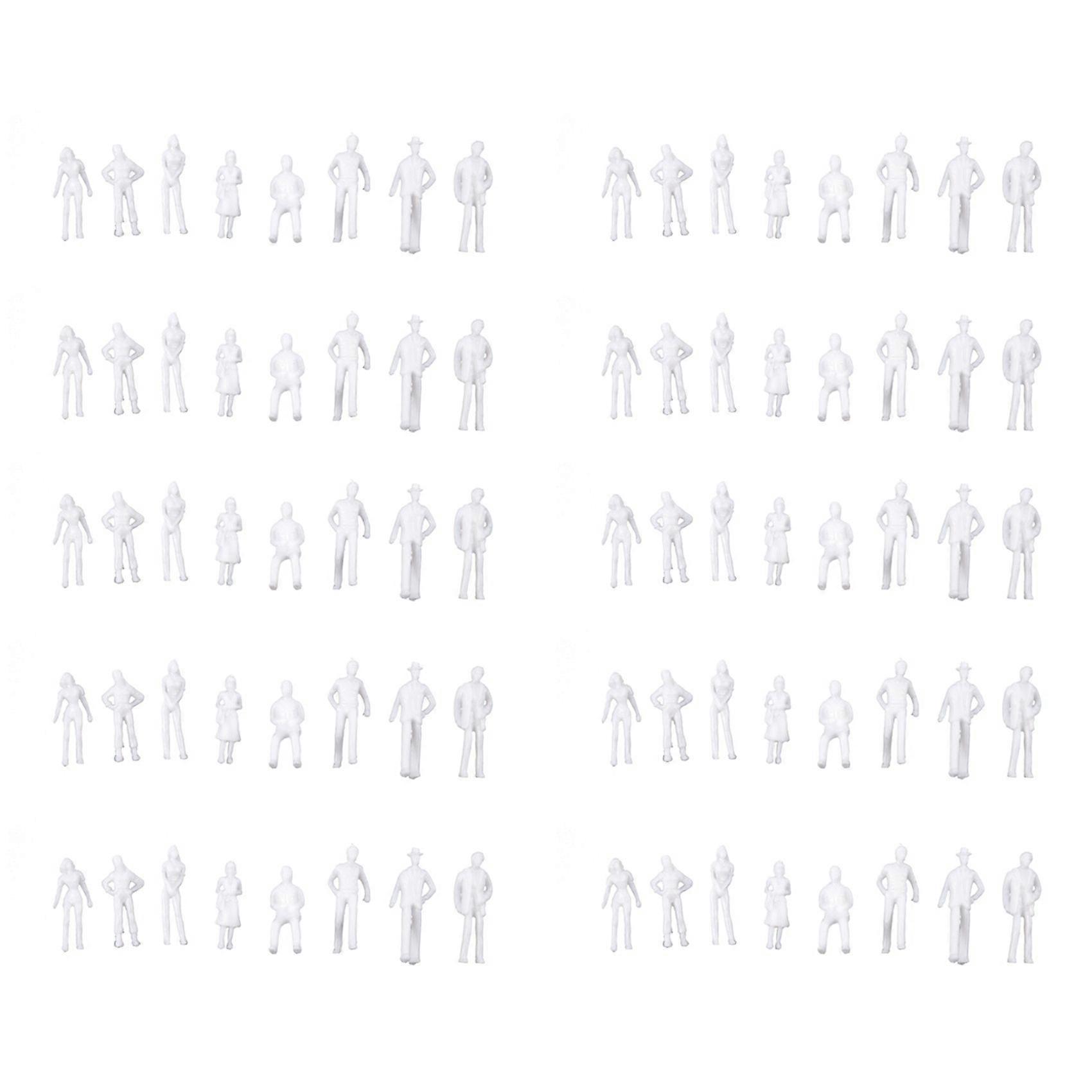 1000PCS Figures 1: 75 Scaled Models Train Building People for Layout