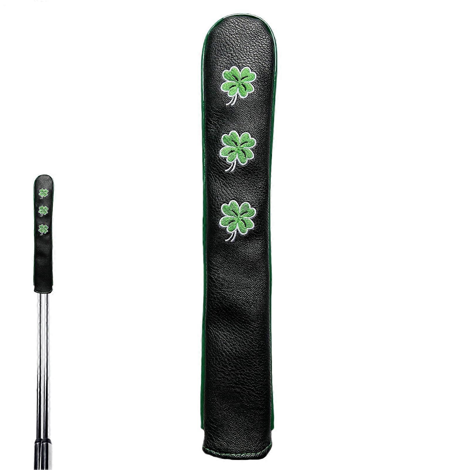Golf Alignment Stick Cover PU Leather Holder ScratchResistant Protector with Quilted Finish