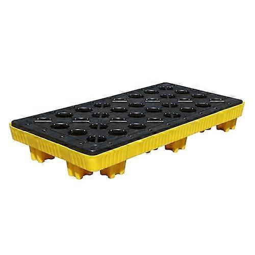 Spill Containment Platform with LeakProof Waterproof Polyethylene Tray for Oil Drums, Stackable 120x60x17cm