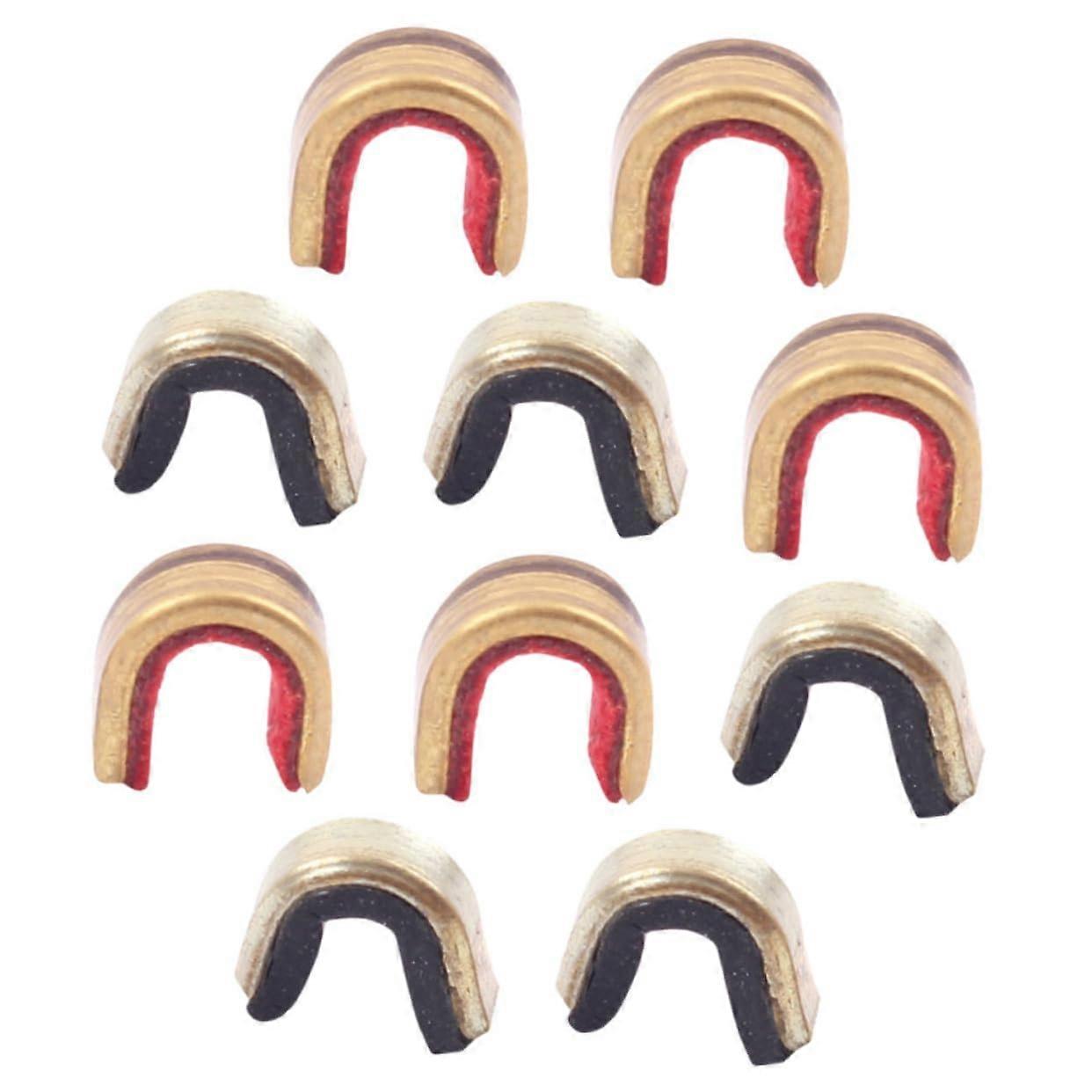 10pcs Copper Alloy Archery Nocking Points Adjustable Bowstring Clips for Hunting and Shooting