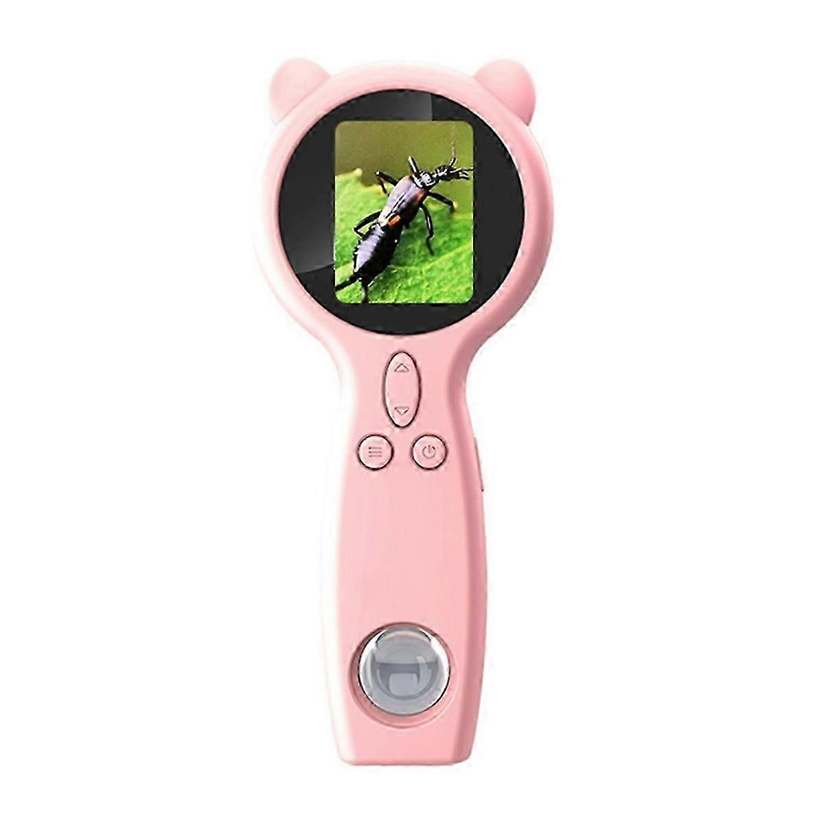 Hand Held Microscope HD Magnification Magnifier Two Lens Multi-Functional Magnifying Glass Support P