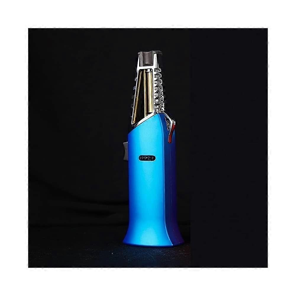 Butane Torch Lighter Windproof Jet Flame Refillable Blue Gas for Camping BBQ Kitchen