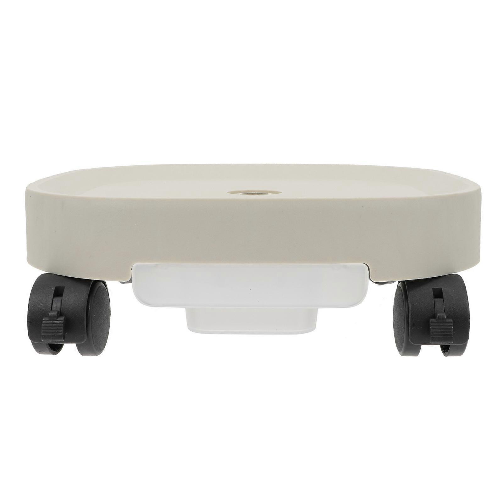 Movable Flowerpot Tray Plant Stand with Wheels 2Pcs Plastic Tray