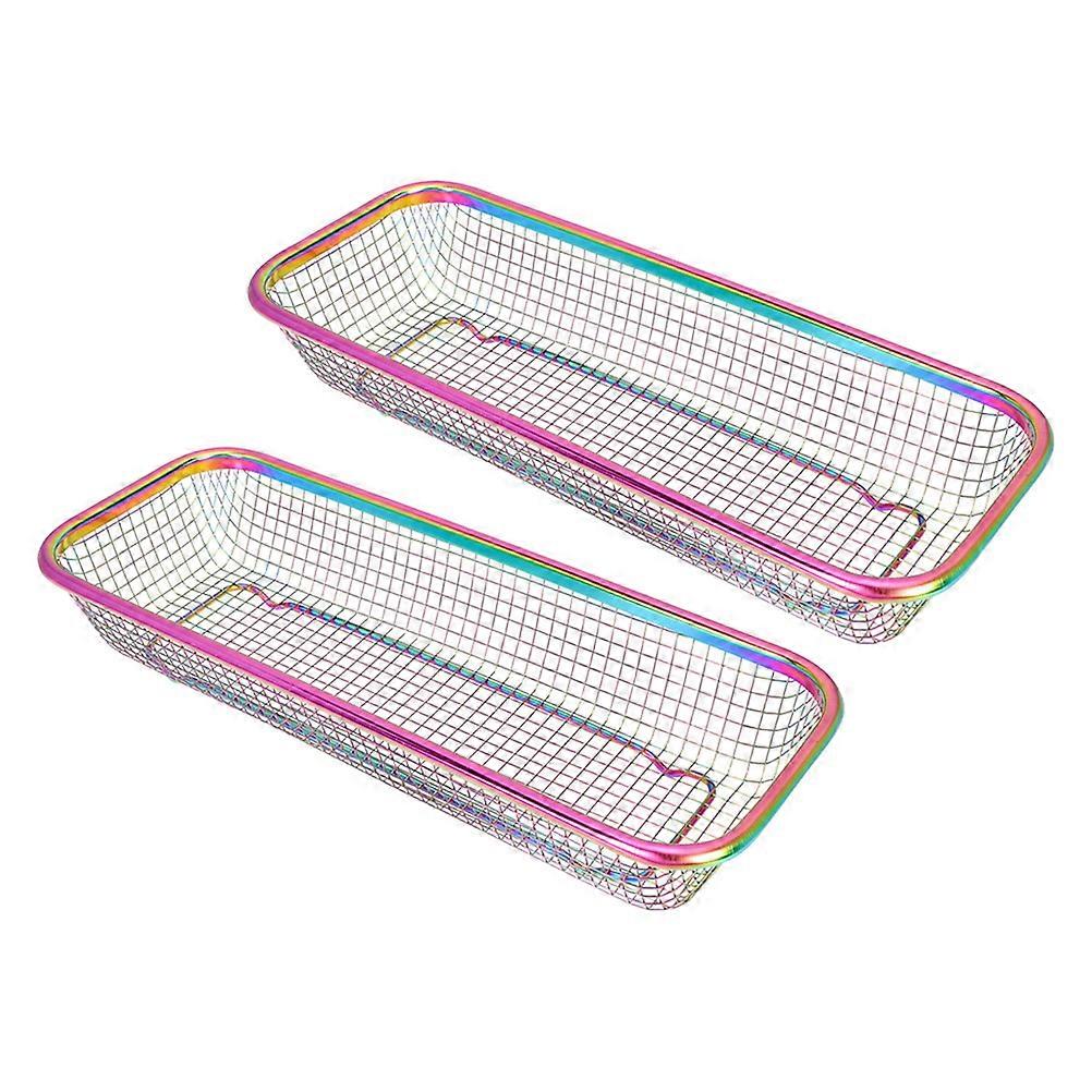 Chopsticks Storage Rack Multi Function Organizer Rectangular Shape Style 2Pack