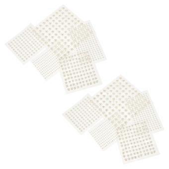 Perlen-Nagelsticker für Modenschauen, Acryl, Beige, 10er-Set