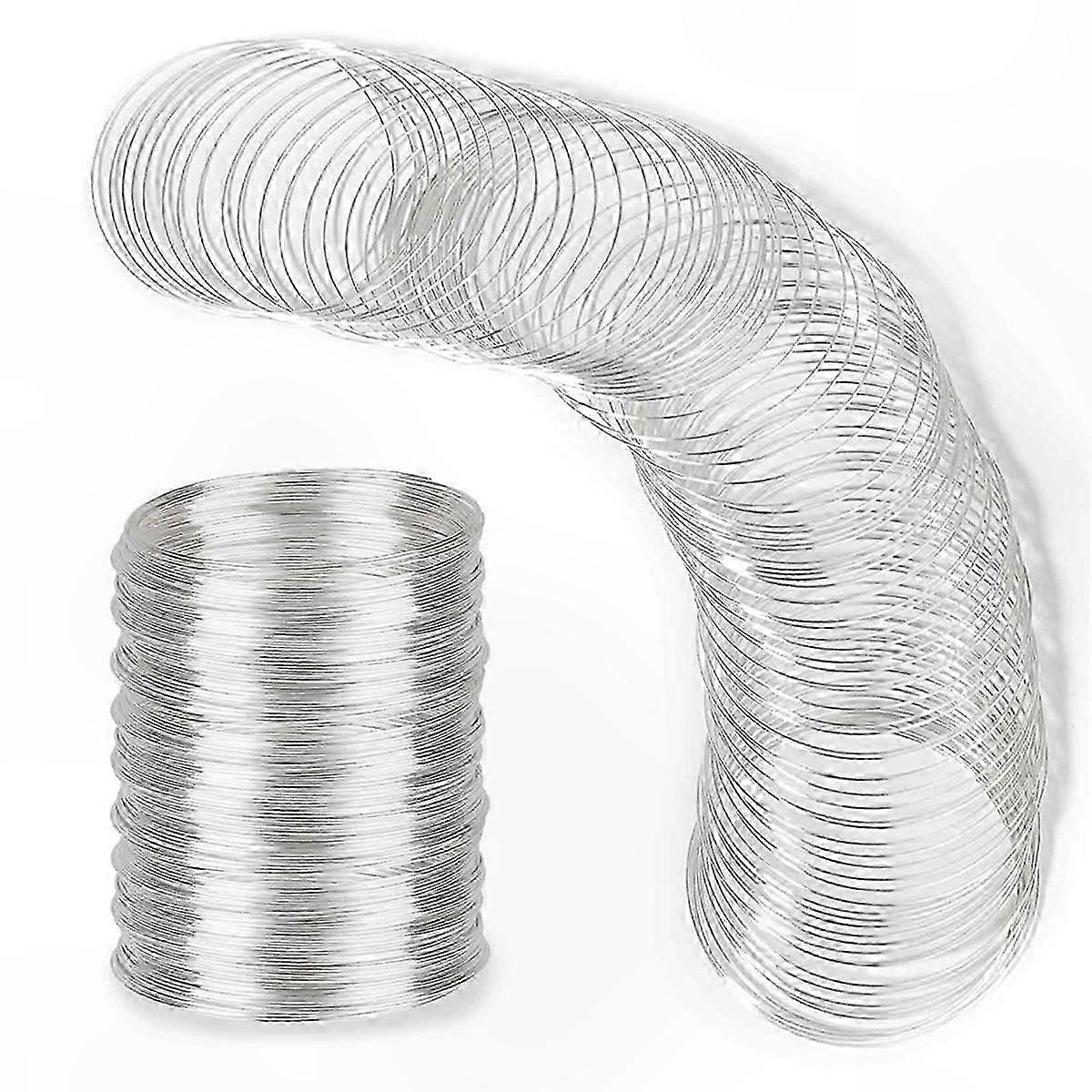 Memory Wire for Bracelets, 300 Loop Jewelry Making Wire, Beading Wire