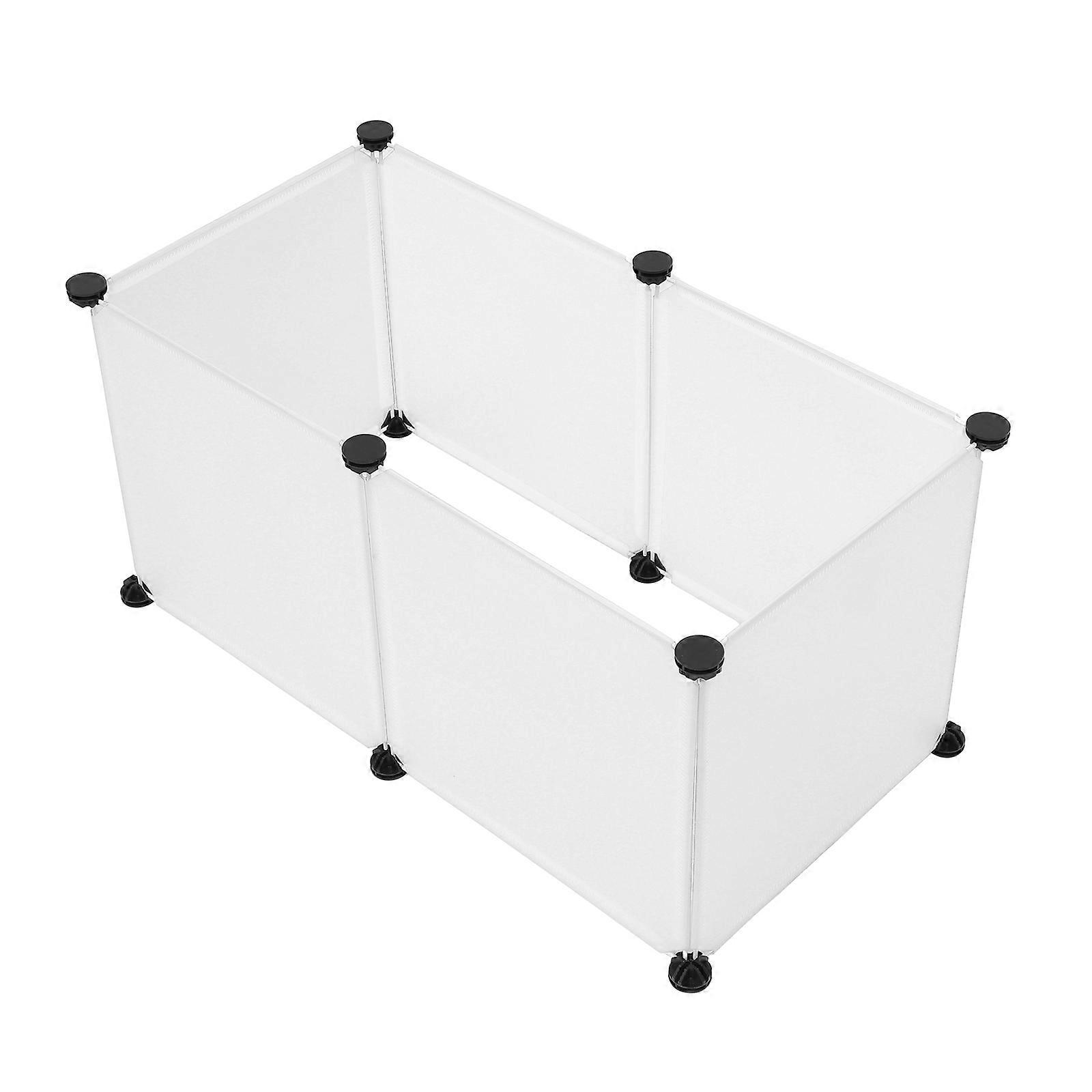 Cage à lapins à assembler, en résine, 1 kit blanc