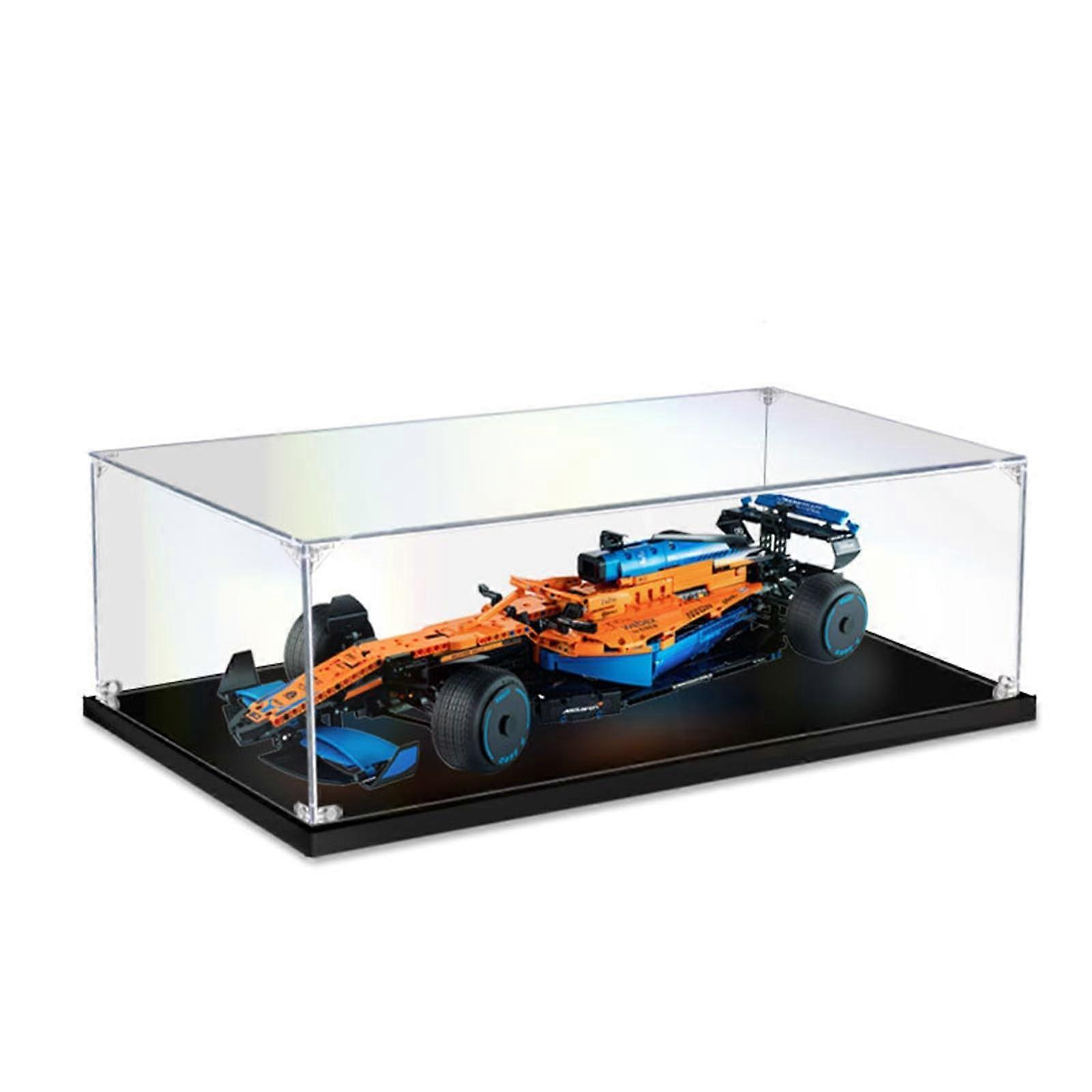 Acrylic Display Case Compatible with  Technic Formula 1 Car 42141, Clear Dustproof 3mm Thick Box