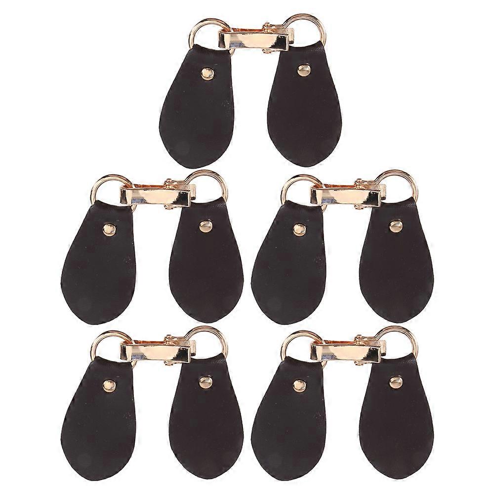 Coffee Toggle Buttons Replacement Toggle Closure for Clothes 5Pcs Alloy