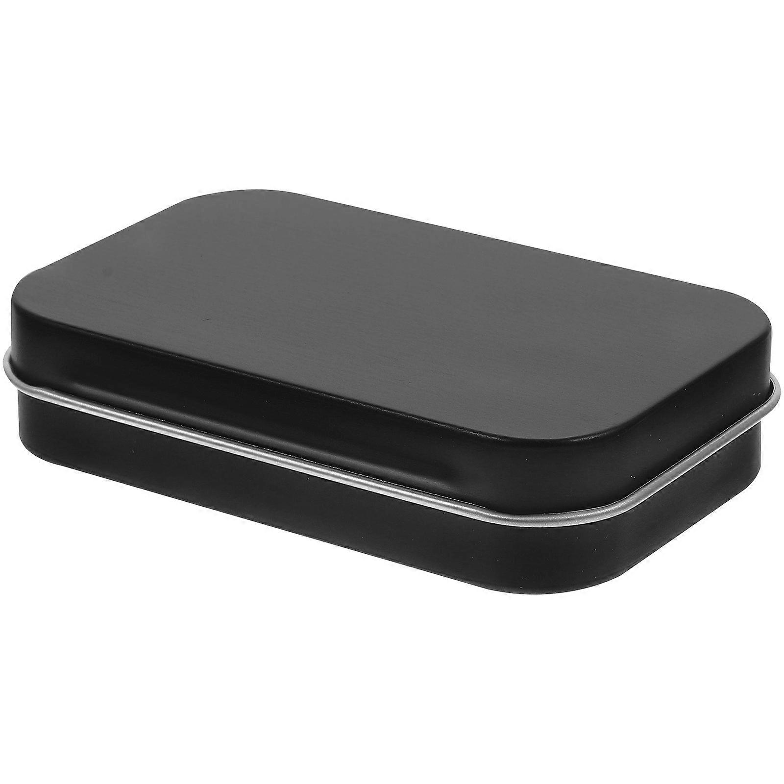 Rectangular Iron Case Black Candy Case for Gift Container Box