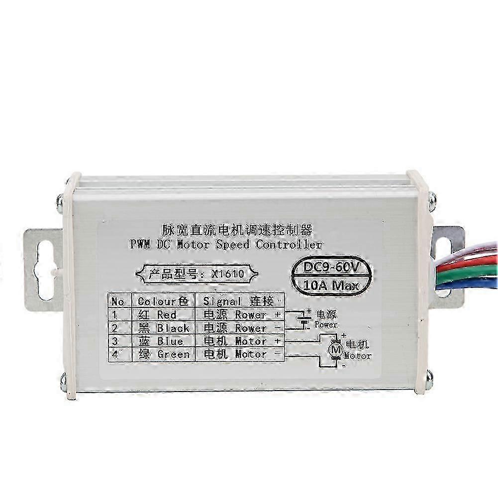Brush DC Motor Controller Adjustable PWM Speed Control DC9-60V 10A/20A/30A