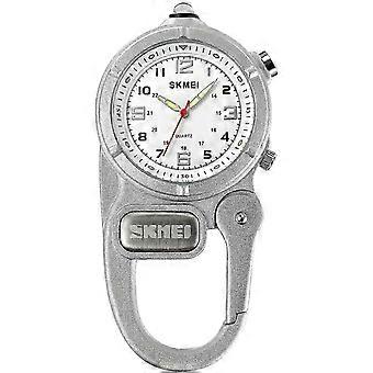 SKMEI 2232 Outdoor Rugzakhaak LED Zaklamp Quartz Horloge - Zwart XKS