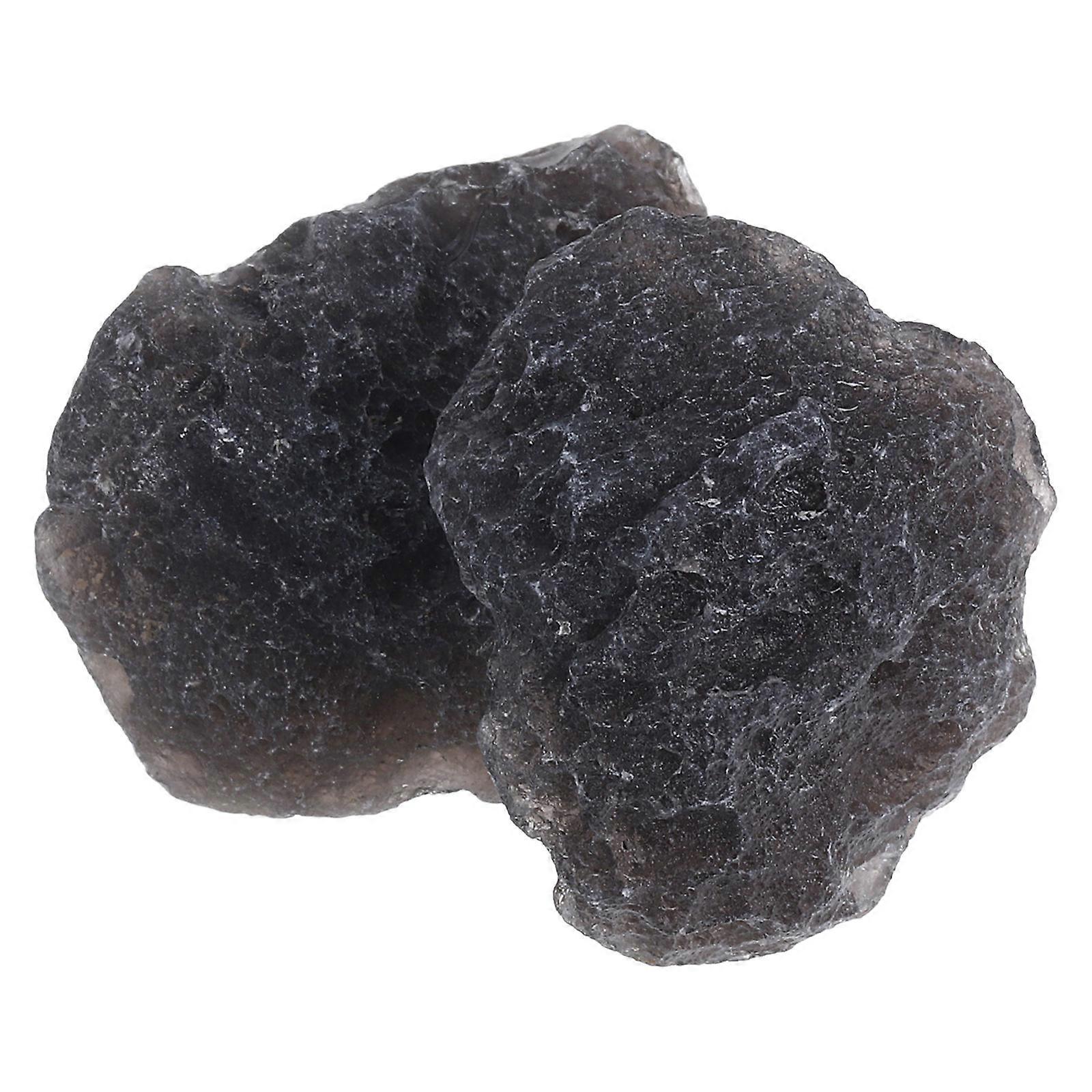 Meteorite Stone Decor Irregular Specimen for Collection 2Pcs Rough Stones