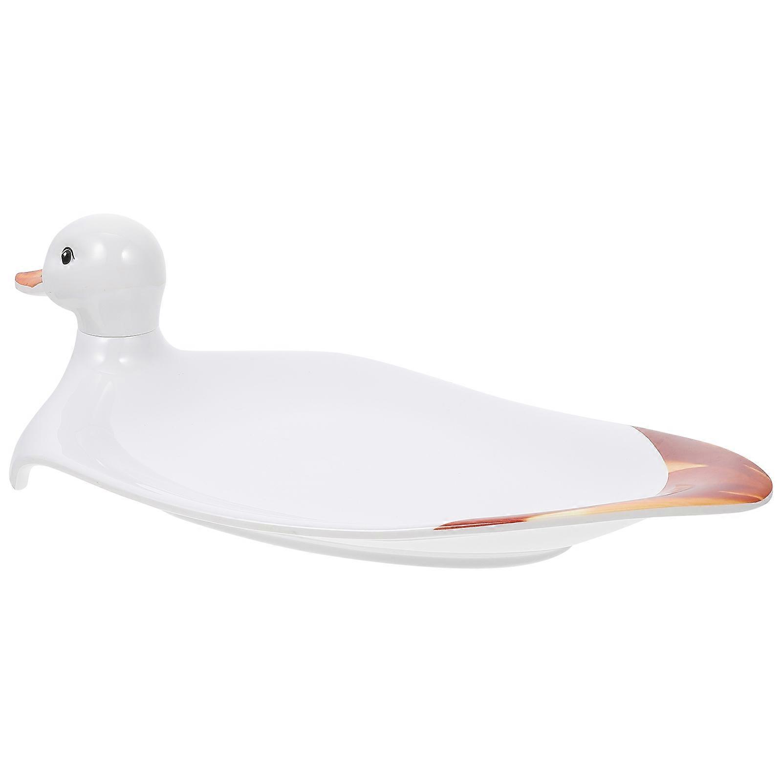 1Pcs Creative Duck Shape Dinner Plate for Kitchen Use