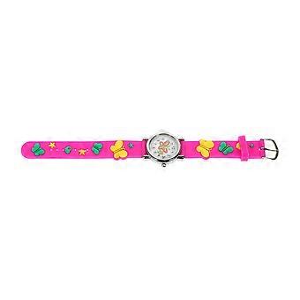 Orologio per bambini con farfalle dei cartoni animati, orologio portatile per bambine