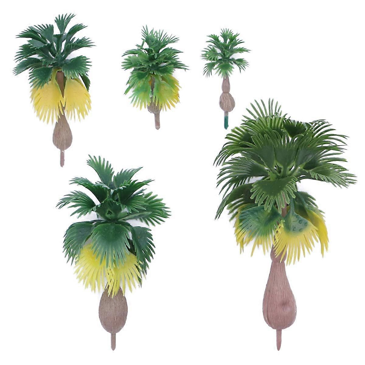 Model Trees Tropical Palm Trees for Landscape Model 12Pcs Pack
