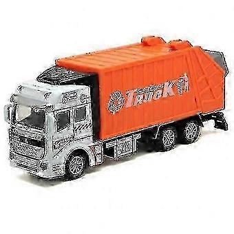 Caminhão de lixo de brinquedo em liga metálica para crianças, com lixeira removível e parte traseira que levanta, 20,5 cm.