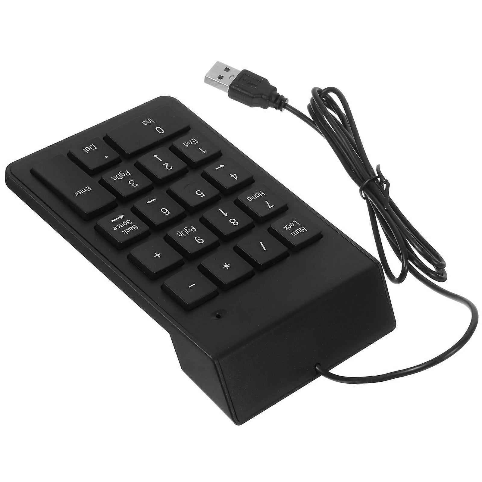Numeric Keypad USB Number Pad for Computer Use 19-Key Mechanical Wired