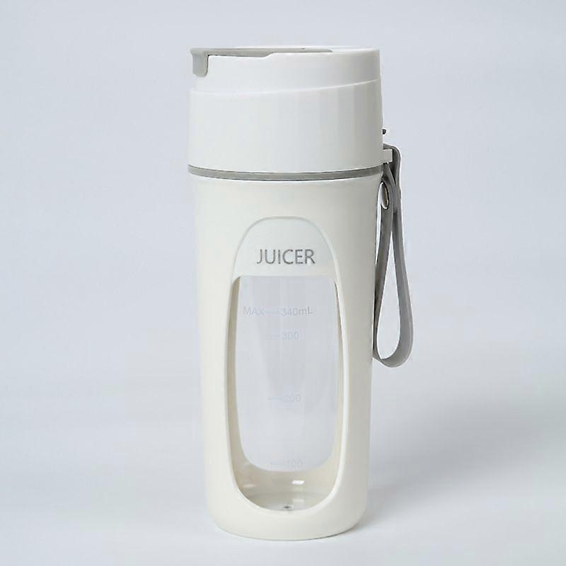 gray Portable 10-Blade Rechargeable Juicer Cup