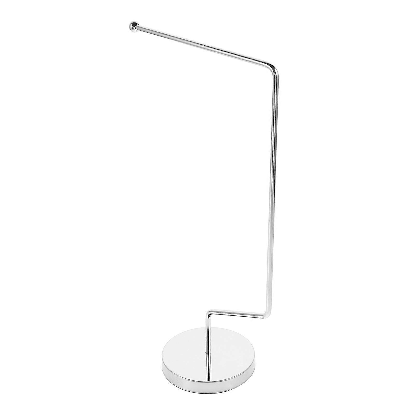 Silver Stainless Steel Table Flag Stand Base for Single Flag Pole