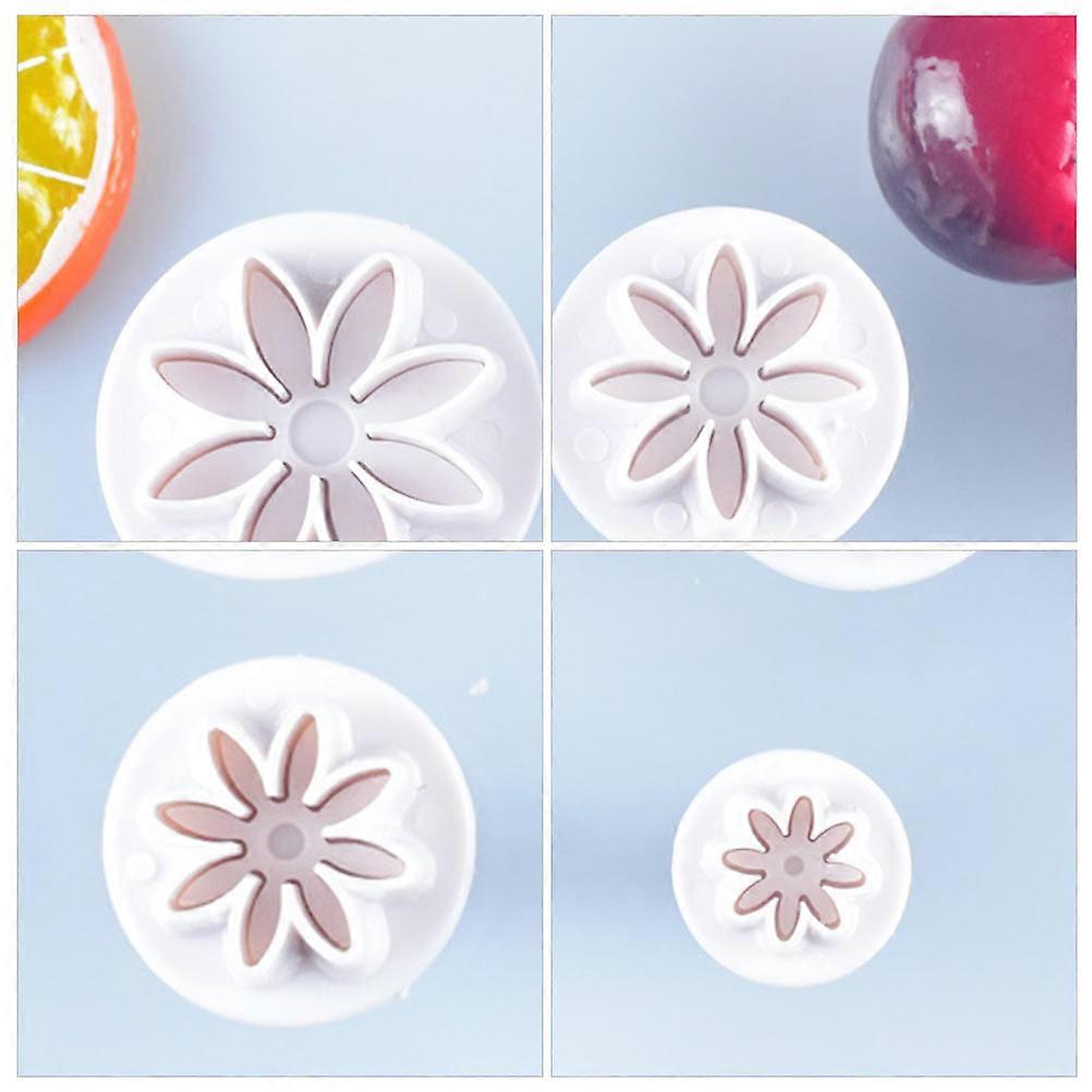Creative Biscuit Mold Plastic Spring Pressed for Baking 16Pcs Cake Molds