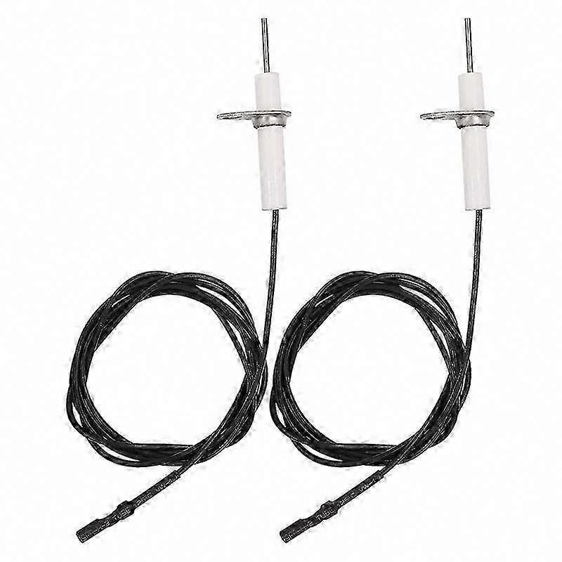 2Pc 38Inch Ignitor Wire & Ceramic Electrode Assembly, DIY Bendable Ignition Electrode for Gas Cera