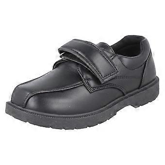 Spot On Smart Schulschuhe für Jungen N1159 – Schwarz, Synthetik – UK-Größe 13 – EU-Größe 32 – US-Größe 1