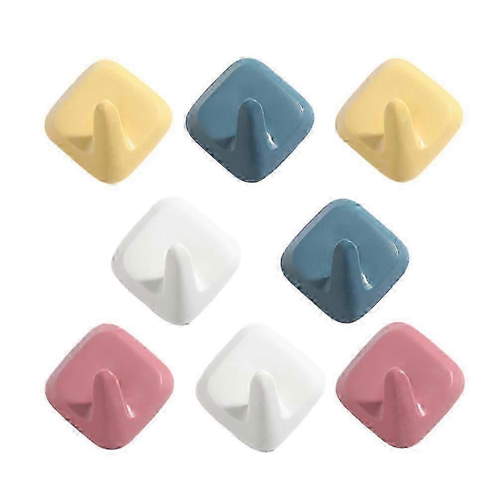 8 Pack Strong Hold Self Adhesive Wall Hooks