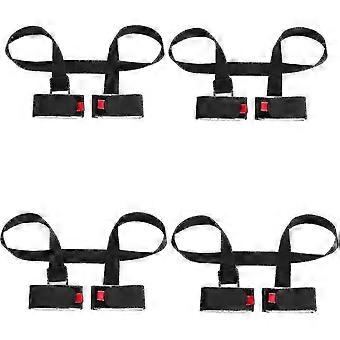 4-Pack Adjustable Ski & Pole Shoulder Carrier Straps - Hands-Free Sling for Ski Equipment Transport,xx
