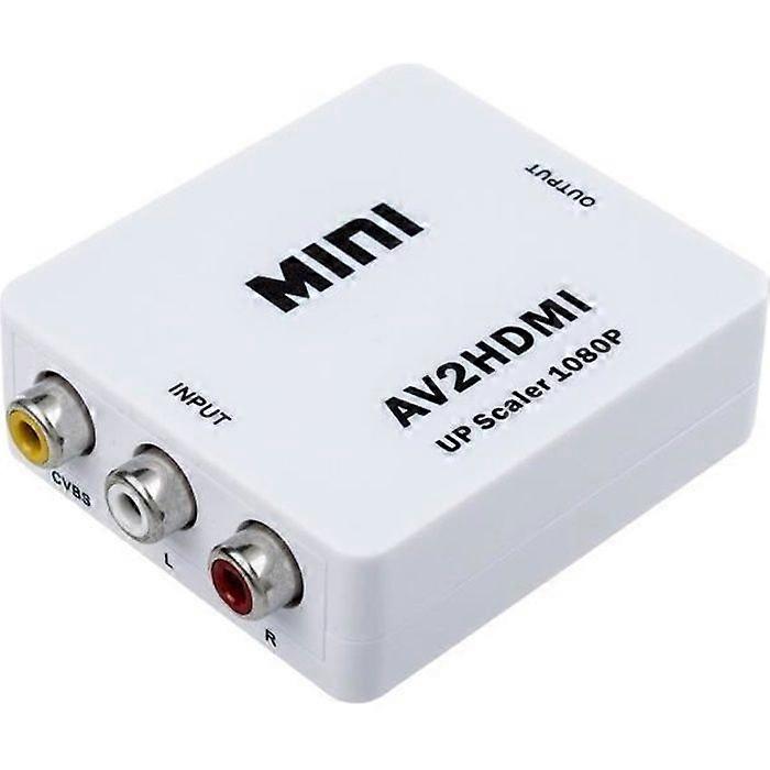 AV to HDMI Adapter - Mini Box - 1080p - Wired - Plastic