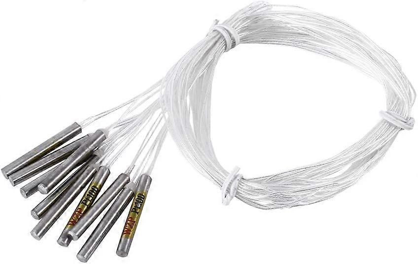 Waterproof Temperature Probe Thermometer PT100 Sensor Probe 10pcs