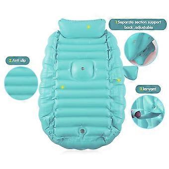 Baignoire Gonflable Bébé 90x55 Cm – Piscine De Bain Avec Dossier – Pour 0-3 Ans – Voyage Et Plage