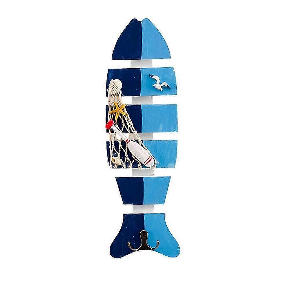 Mediterranean Fish Hook Multi-Functional Hook for Home 1Pcs Wall Decor