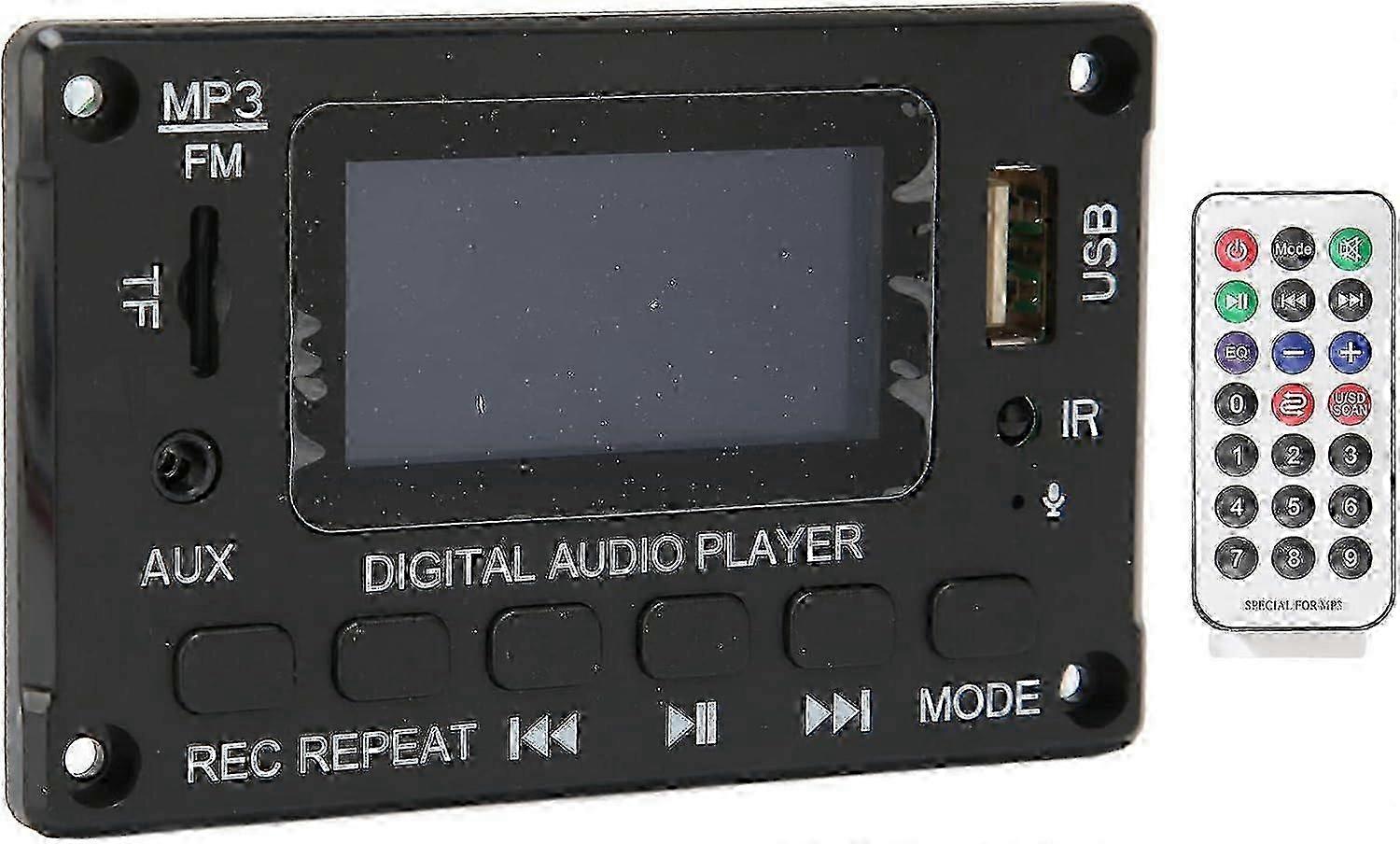 2026 Good!! Bluetooth Decoder Board, MP3 Decoding Board with LCD Screen, MP3 Decoding Board Audio Module with Remote Support APE FLAC WAV WMA MP3 FLAC