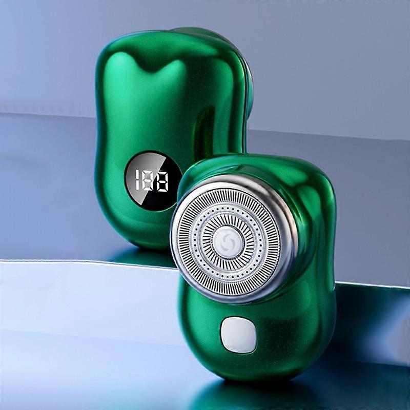 Electric Mini Shaver Digital Display Green
