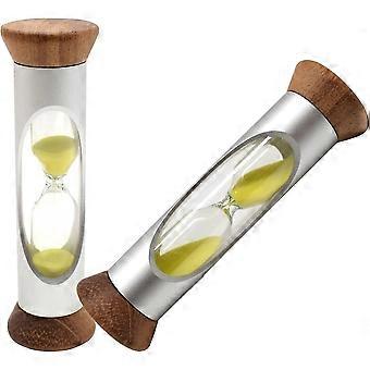 2pcs 3-Minute Hourglass Timer for Kids - Fun Tooth Brushing & Game Timer - Durable Design with Sea Sand