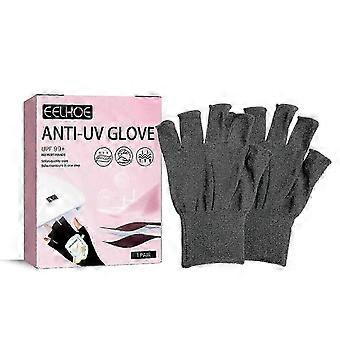 Anti UV Nagelhandschuh für die Maniküre, Handschuhe für Maniküre Gel Lampe Fahren Outdoor Schutzhandschuhe rein A