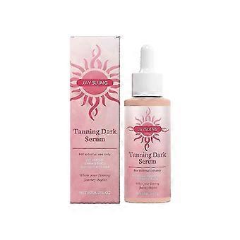 No-Sun Tanning Serum, Moisturizing Self Tanner for Wheat-Colored Skin, Daily Care Bronzing Essence with Vitamin E